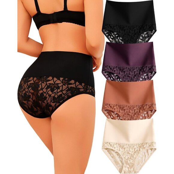 Other - Shapewear Women Tummy Control High Waist Lace Breathable Plus Size Briefs